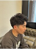 刈り上げアップバング
