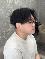 アイヘアー(Ay hair)&nbsp;くしゃっとセンターパートパーマスタイル
