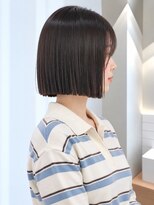 フォト 新宿三丁目(foto)&nbsp;髪質改善縮毛矯正地毛風ストレート切りっぱなしボブ