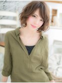 ■mod's上尾10-27★■外国人みたいな☆くせ毛風エアリー大人ボブ