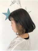 グレージュ × ベージュのインナーカラー