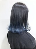【morio坪井】ケアブリーチ ×ブルーグラデーション