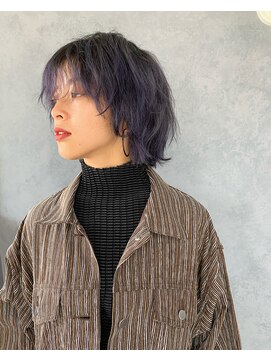フェル(FEL) ウルフボブ ブルーバイオレットカラー