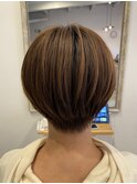 収まりの良いキレイなショートボブスタイル