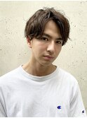 センターパートメンズショート