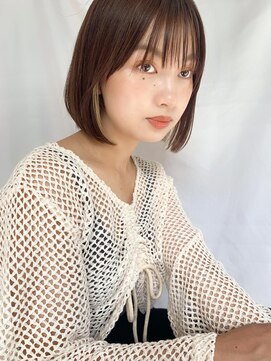 ケーツー心斎橋 クイーンズガーデン バイ ケーツー(K two QUEEN'S GARDEN by K two) 赤み消しカラー×ボブ/インナーカラー3/心斎橋&難波&なんば