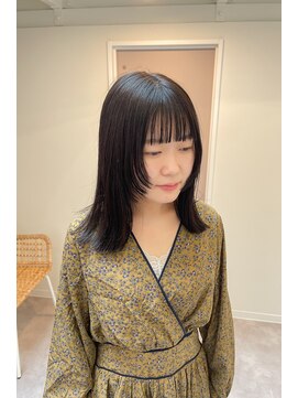 キオン(kyon) 【kyon】顔周りウルフ 地毛風カラー