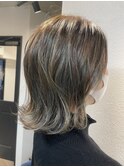 tuuli☆30代40代ペールベージュ切りっぱなしミディアム　101