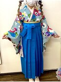 祝♪卒業おめでとうございます(^○^)『袴着付け+ツインテール』