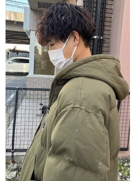 ハグ 横浜(HUG) 波巻きパーマ＊メンズマッシュ