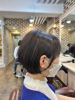 ロク 白楽(rocu)&nbsp;前髪/マチルダボブ/ピンクベージュインナー/グレージュ[白楽駅]