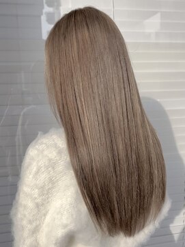センカンドハウス(hair studio 2nd House) ブリーチリタッチ、ミルクティーベージュ