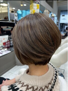 ル サロン リーカ 高見ノ里駅前本店(Le’Salon RYiCA) カット カラー ハイライト 白髪ぼかし