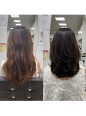 髪質改善×ハイレイヤースタイル
