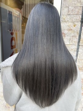 ルーブ トウキョウ(Loob. TOKYO) ハイトーンカラーミルクティーピンクベージュレイヤーカット韓国