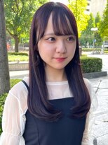 ヘアーアンドスパ フェリーチェ ミチ 野田屋町店(HAIR&SPA felice MICHI) 【feliceMICHI 豊田希美】 髪質改善ストレート シースルーバング