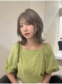 大人可愛い20代30代40代小顔ウルフレイヤーボブ丸みショートボブ