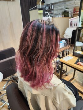 ウェーブ(WAVE) 【顔まわりレイヤー】レイヤースタイル/バレイヤージュ