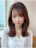 【NEW OPEN】小顔前髪あり後れ毛サイドバングメルティカラー