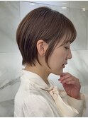 表参道白髪ぼかし髪質改善カラーウルフショートボブ40代50代60代
