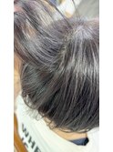 白髪ぼかしハイライト