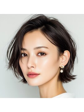 モンド ヘアクリエーション 新栄店(monde hair creation) 【monde】外ハネボブ×暗髪カラー×美髪