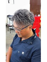 リップス 吉祥寺アネックス店(LIPPS)&nbsp;ホワイトシルバーアッシュサーフフェザーバレイヤージュ