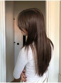 レイヤーカット/ブラウンカラー/髪質改善/ブリーチ/カラー/韓国