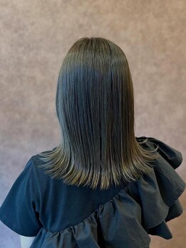 オンザベース(on the BASE)の写真/《天文館/New Open》透明感カラー/ファーストグレイカラーにも!大人女性の魅力を最大限に引き出します♪