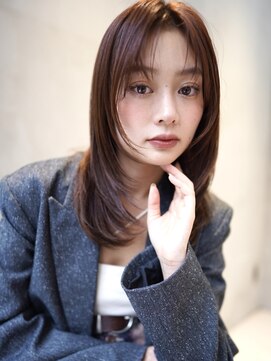 ニコ トウキョウ 渋谷(nico TOKYO) ロングレイヤーカット顔周りレイヤーウルフハッシュカット韓国