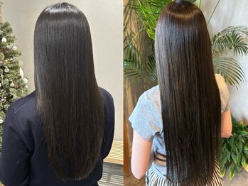 ベースヘアー(BASE hair)の写真/髪質改善◇地毛のような柔らかさ。弱酸性ストレートで、ダメージを抑えながら自然な艶髪を叶えます