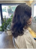 セミロング　デジタルパーマ