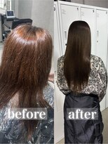 ザシェノンウメダ(THA CHAINON UMEDA) 心斎橋/着物ヘア/大人ガーリー/ダークアッシュ/似合わせカット