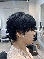 トト 船橋店(toto.)&nbsp;☆ココアベージュ小顔オリーブグレークラゲヘアーショート[船橋]