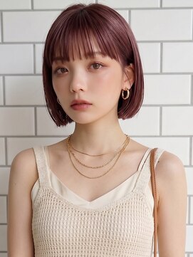 オンフ(ONFFO) ブリーチなしダブルカラー オレンジブラウン 髪質改善 艶髪 20代