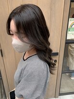 エイト 上野店(EIGHT ueno)&nbsp;センターパートの長めバング