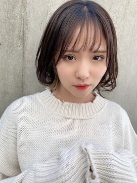 アルケー ヘアアンドヘッドスパ 錦糸町南口店(arche Hair&head spa) 大人可愛いココアベージュグレージュカラーボブウルフ黒髪錦糸町