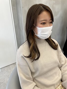 ロンドルーチェ 心斎橋(Lond luce) ダークアッシュ/ミディアムレイヤーカット［髪質改善/縮毛矯正］