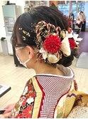 お着物に合わせたヘアセット♪