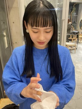 ローウェ 愛知豊橋(Louwe) 髪質改善トリートメント透明感ベージュカラーボブヘアセット豊橋
