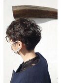 刈り上げショートパーマstyle