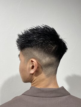 レンゲン(LENGEN) 束感刈り上げビジネス七三ツーブロックアップバング１０９４