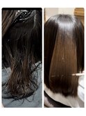 ツヤ髪ストレートヘア髪質改善トリートメント20代30代40代