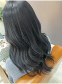 ヘアカラーブルーブラック