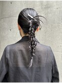 モードヘアセットでお洒落参列ヘア