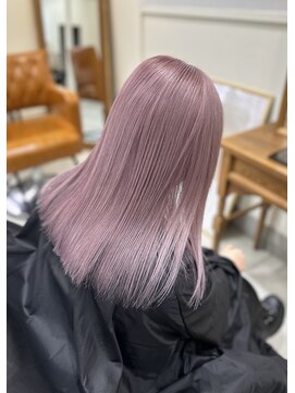 アンククラシックヘアー(ank classic hair) ピンクベージュ、ハイトーン、韓国ヘア【山田　彩千郎】