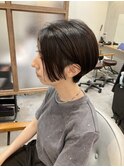 黒髪ツーブロックショート