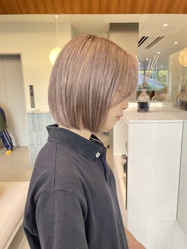 ローレンアオ(LOREN AO) ミルクティベージュオリーブダブルカラーラベンダー