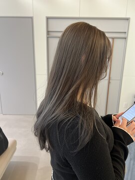 ローレンアオ(LOREN AO) 前髪/アンブレラカラー/こなれミディ/イメチェン/ウェーブパーマ