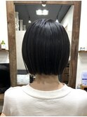 首周りすっきり肩上まとまるストレートボブ【カミケン清明店】